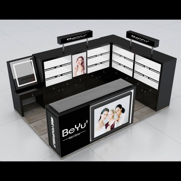 cosmetic kiosk shop in shop for malls