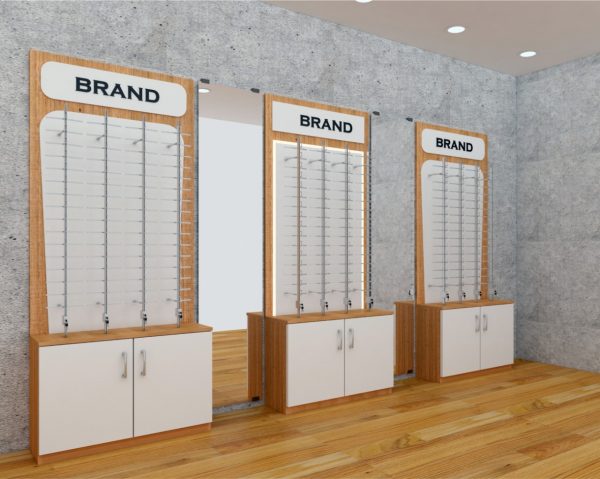 Eyewear Back Panel Display Unit