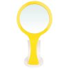 yellow optical display mirror stand