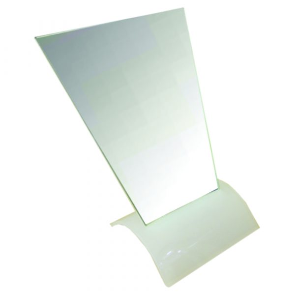 White Acrylic Counter Mirror