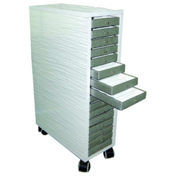 optical frame storage drawer trolley