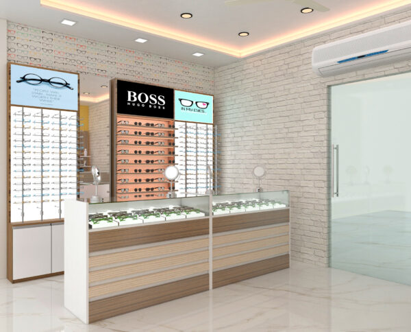 small optical shop design