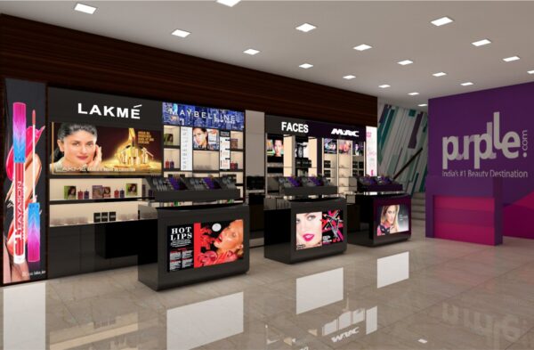 cosmetic showroom design