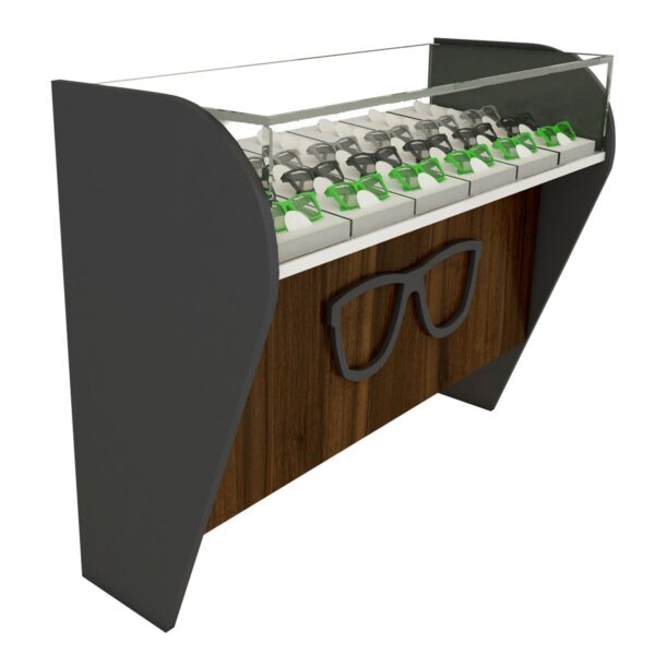 small optical shop counter design