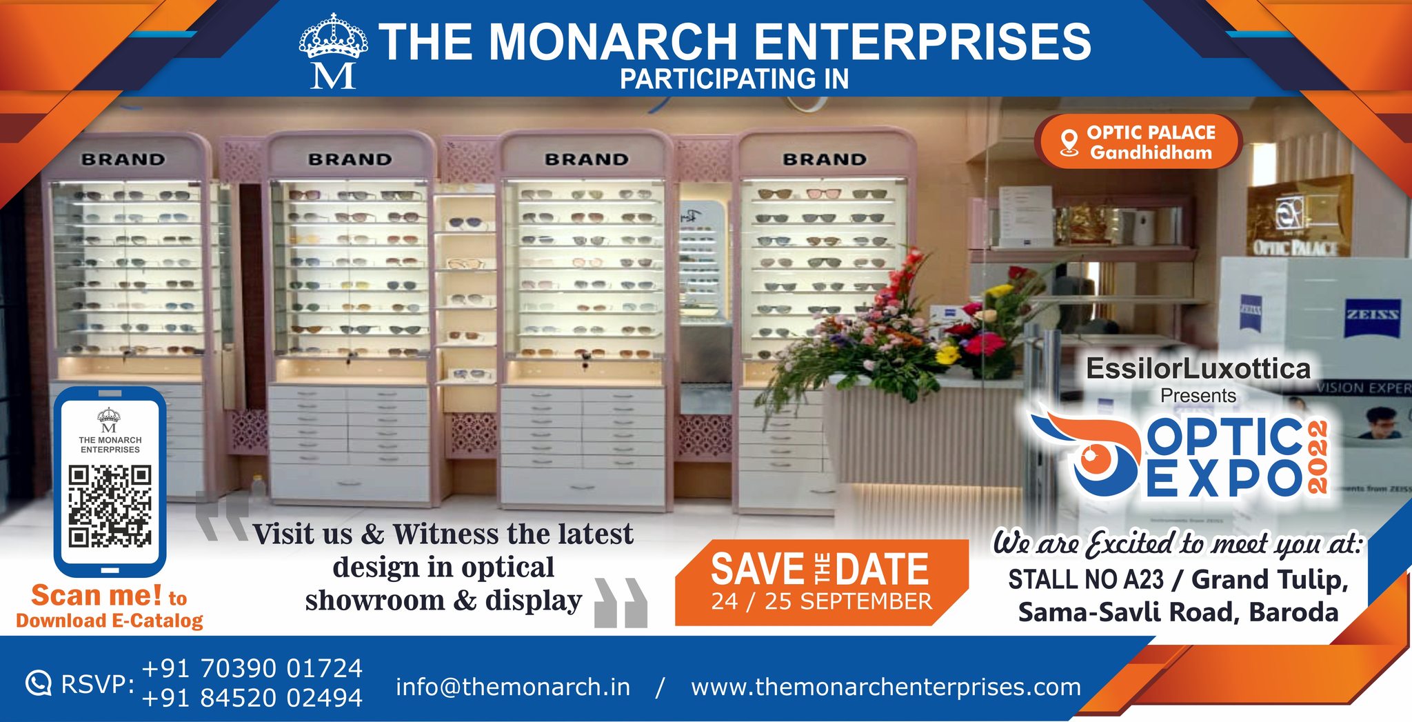 The Monarch Enterprises participating in Optic Expo Vadodara 2022