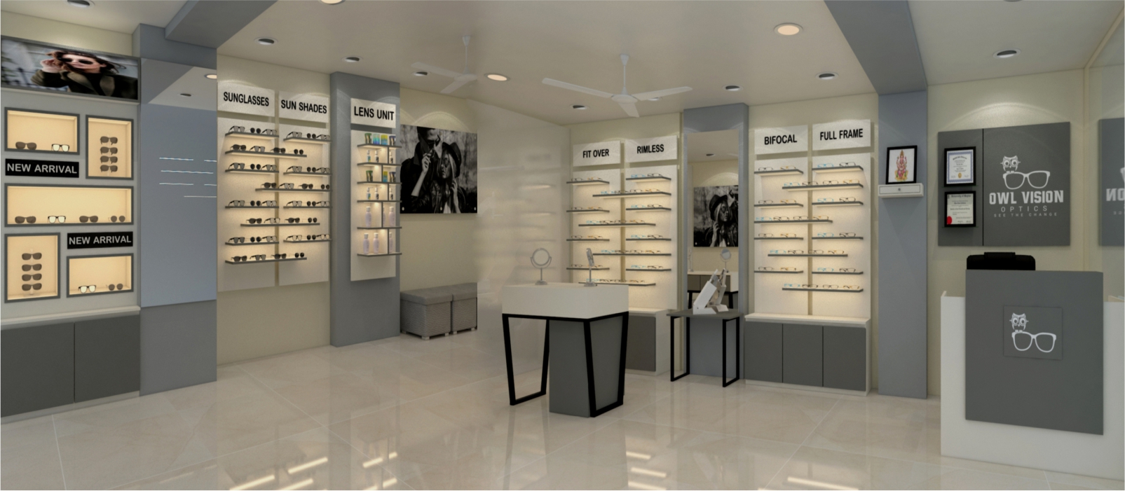 Optical Showroom Designing